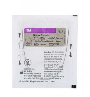 Дуга нитиноловая Unitek Classic .016x.022 ВЧ  ФIII 3М